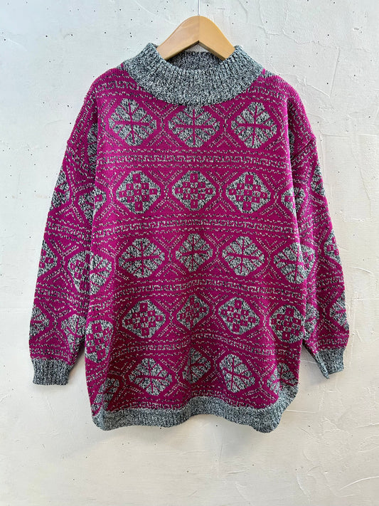 Vintage Knit Sweater [J28686]