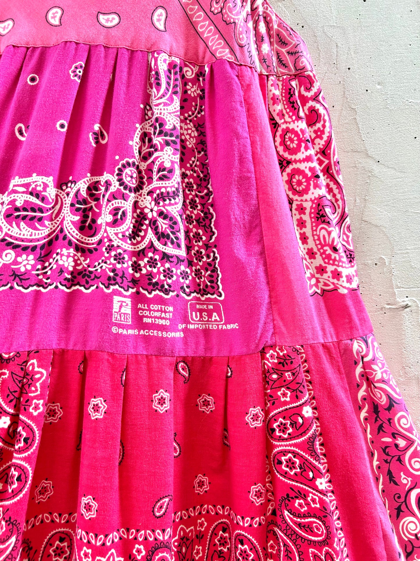 Vintage Bandana Patchwork  Dress 〜Amy Nina〜[G30653]