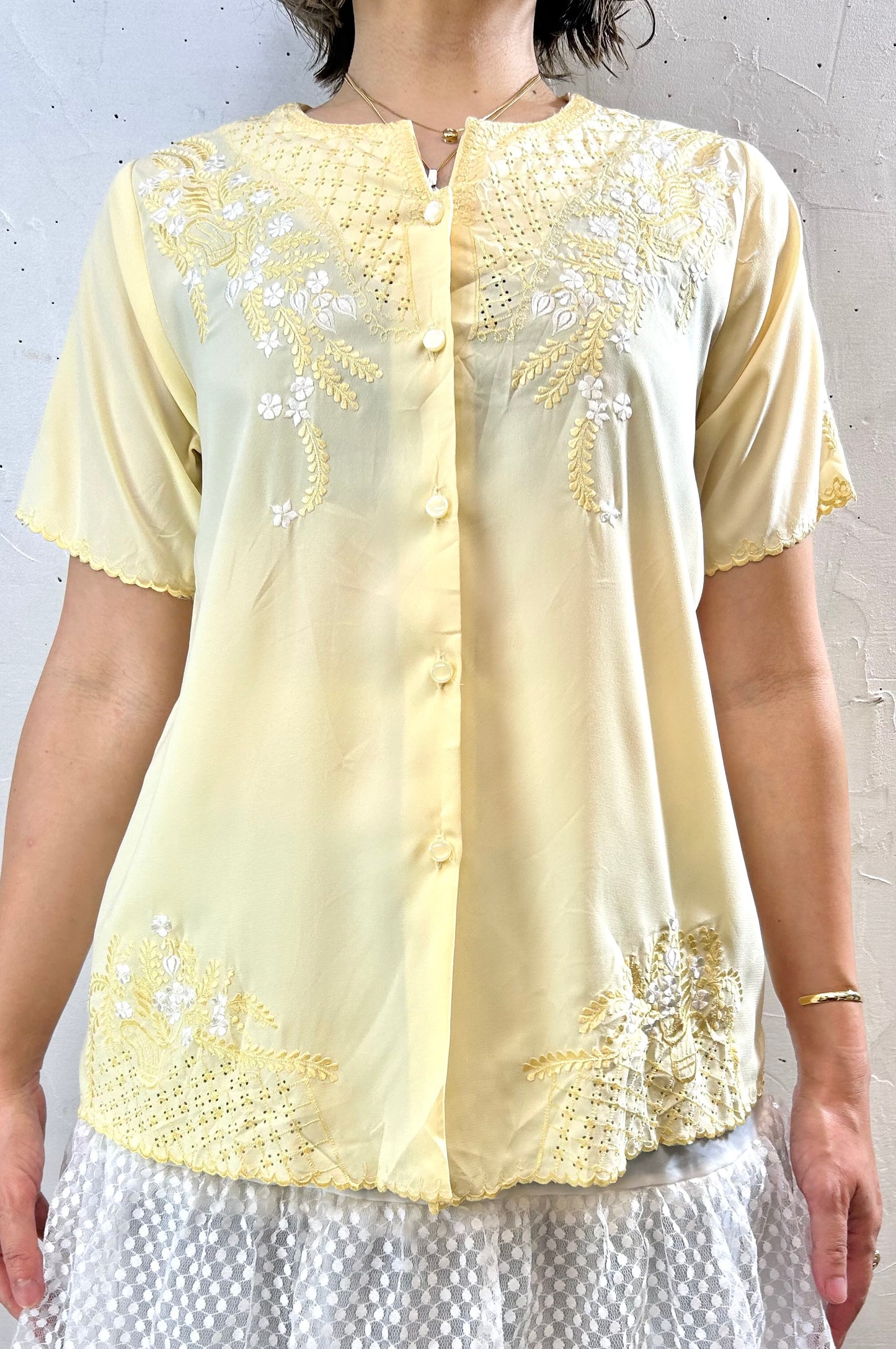 Vintage Embroidery Shirt [F27758]