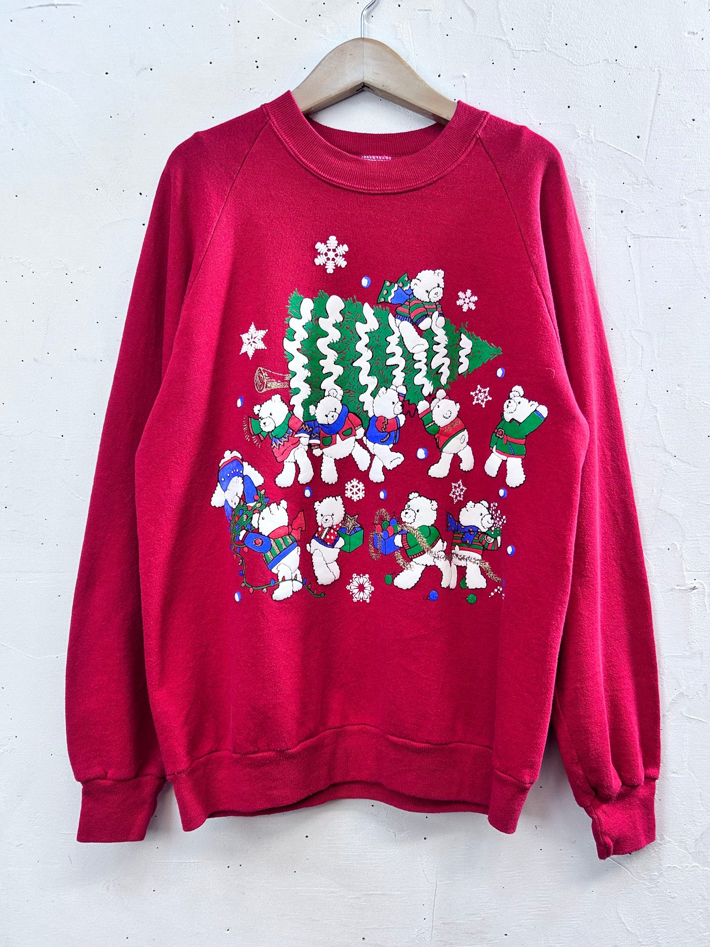 Vintage Xmas Sweat MADE IN USA 〜JERZEES〜  [L29129]