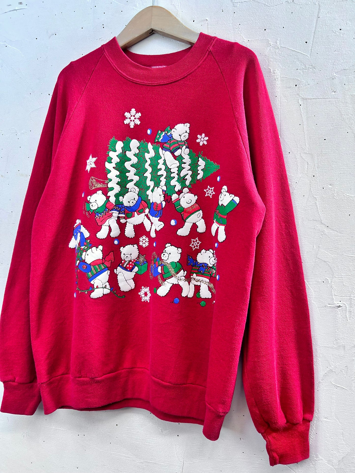 Vintage Xmas Sweat MADE IN USA 〜JERZEES〜  [L29129]