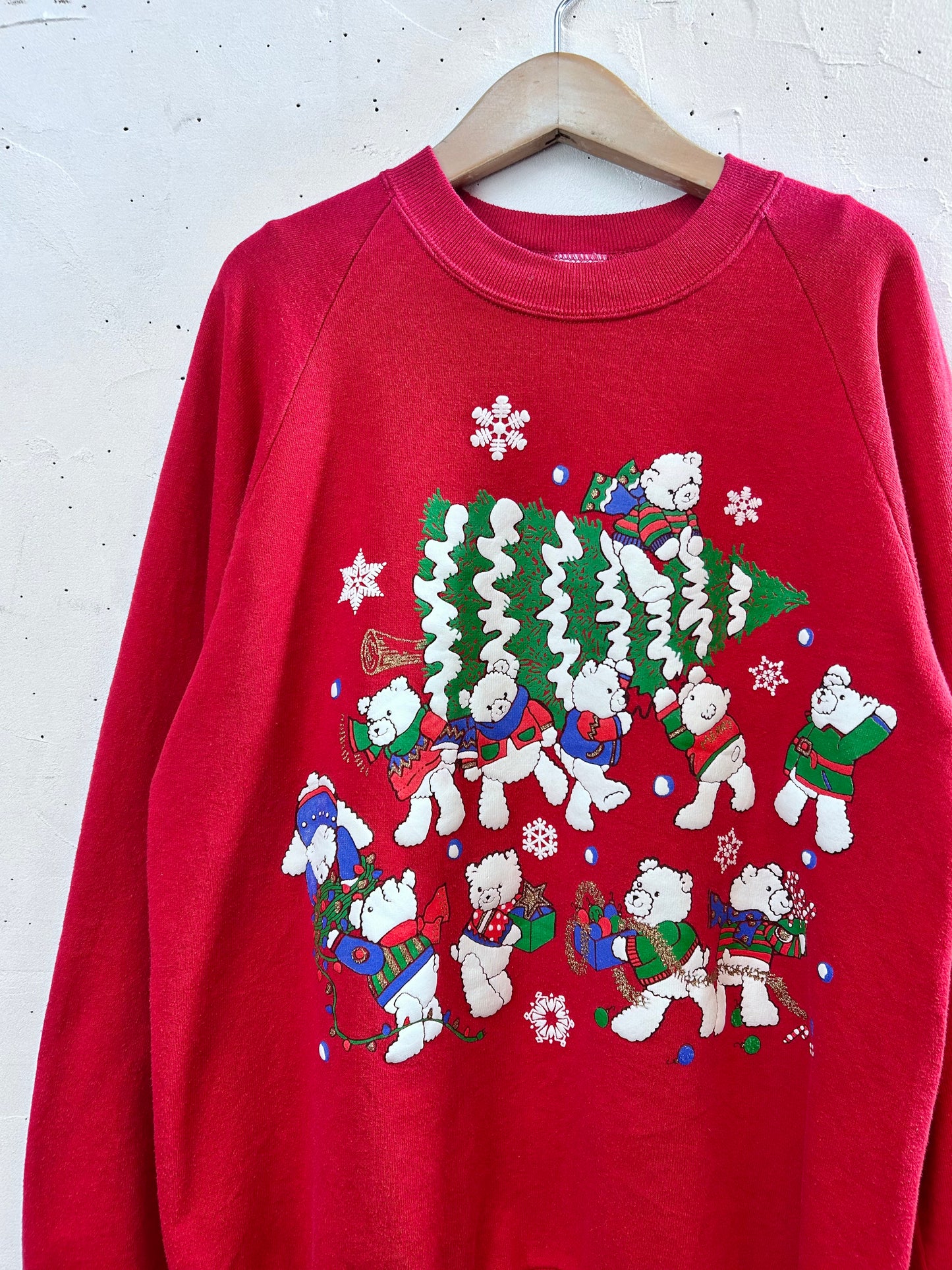 Vintage Xmas Sweat MADE IN USA 〜JERZEES〜  [L29129]