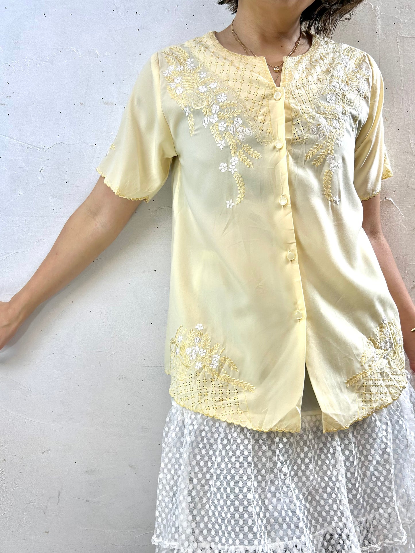 Vintage Embroidery Shirt [F27758]