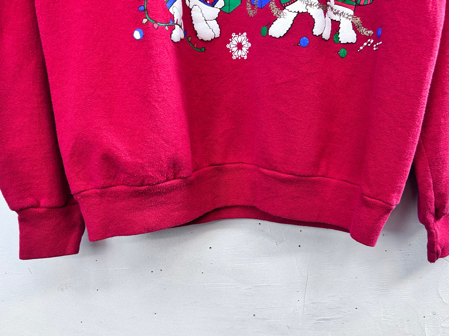 Vintage Xmas Sweat MADE IN USA 〜JERZEES〜  [L29129]