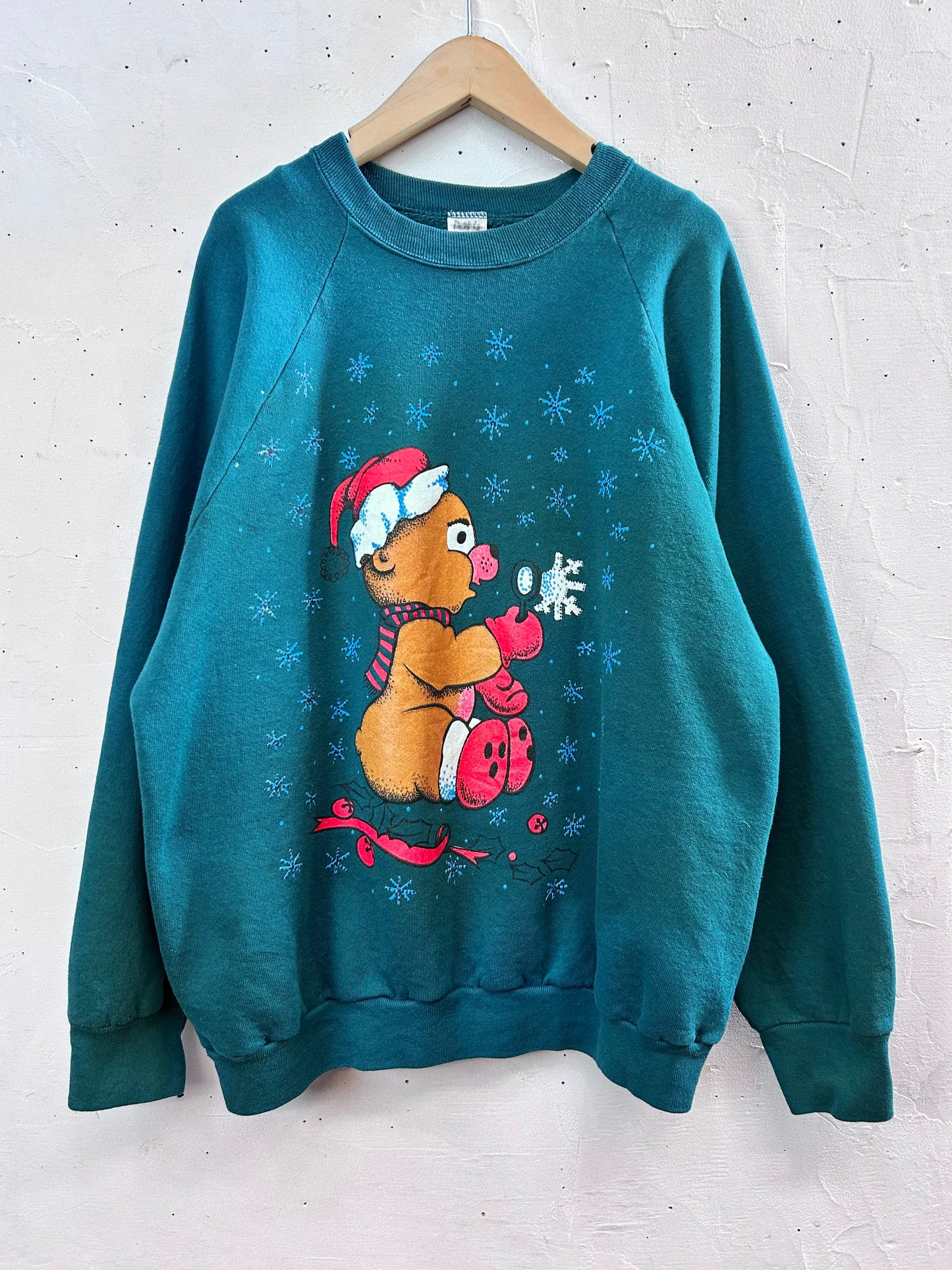 Vintage Xmas Sweat MADE IN USA 〜FRUIT OF THE LOOM〜  [L29128]