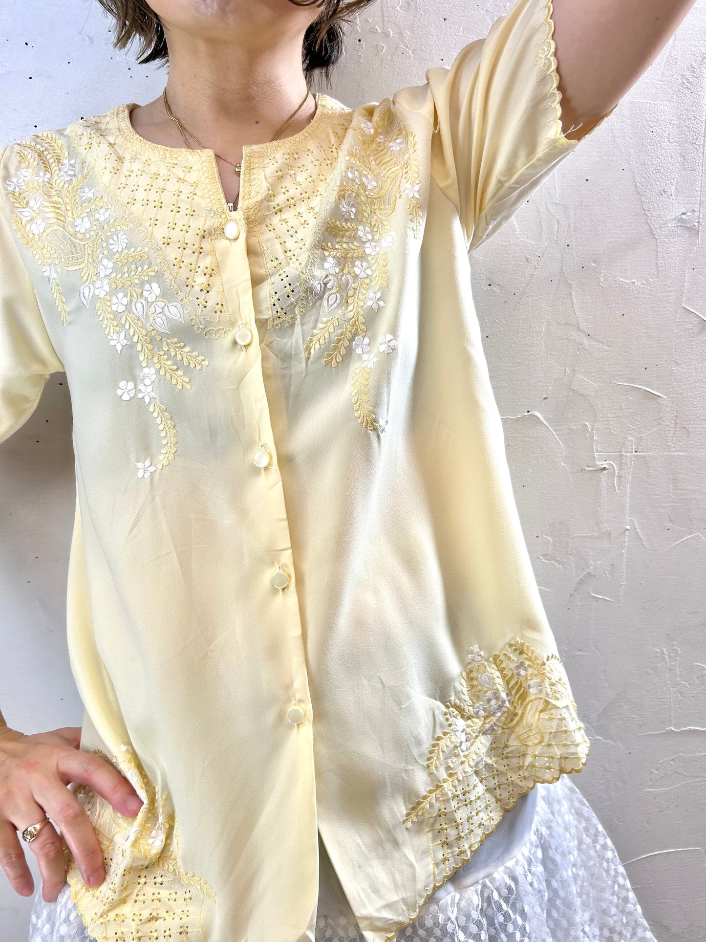 Vintage Embroidery Shirt [F27758]