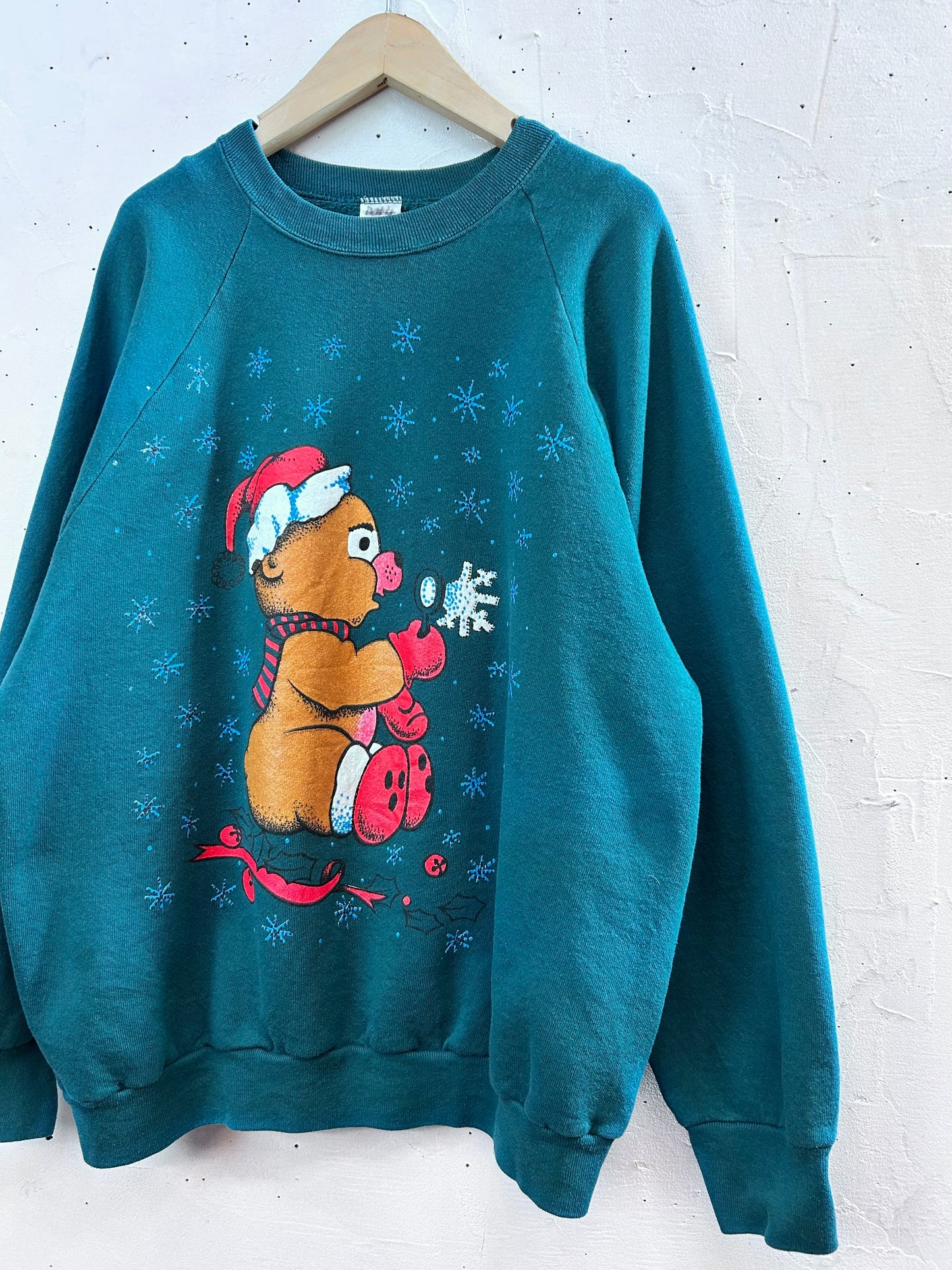 Vintage Xmas Sweat MADE IN USA 〜FRUIT OF THE LOOM〜  [L29128]