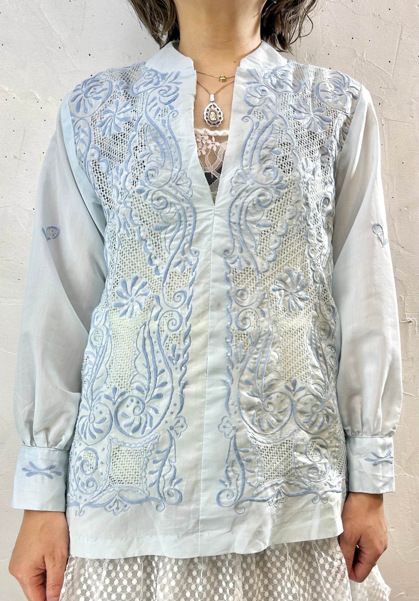 Vintage Embroidery Blouse [F27757]