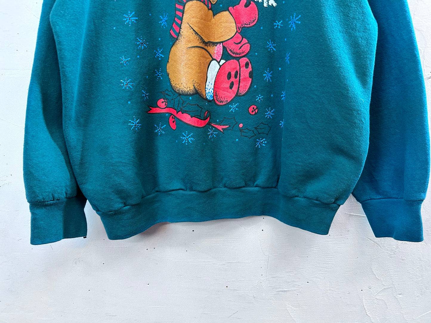 Vintage Xmas Sweat MADE IN USA 〜FRUIT OF THE LOOM〜  [L29128]