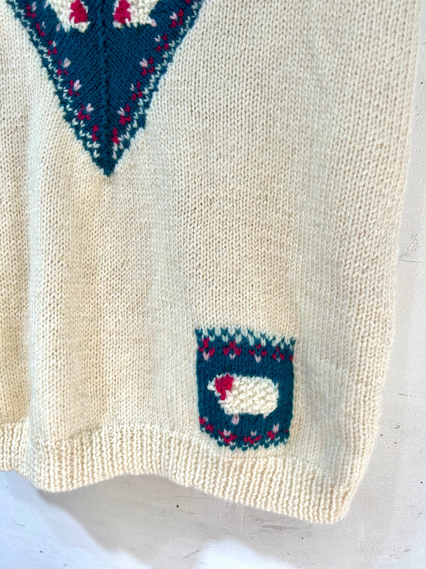 Vintage Hand Knit Vest [J25317]