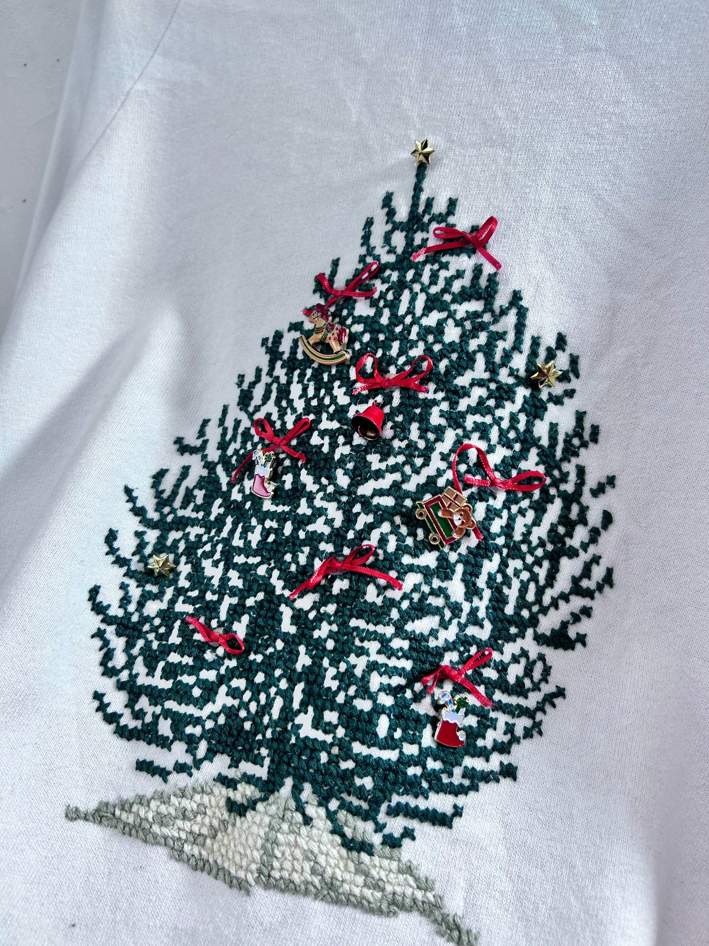 Vintage Xmas Sweat MADE IN USA 〜JERZEES〜  [L29130]