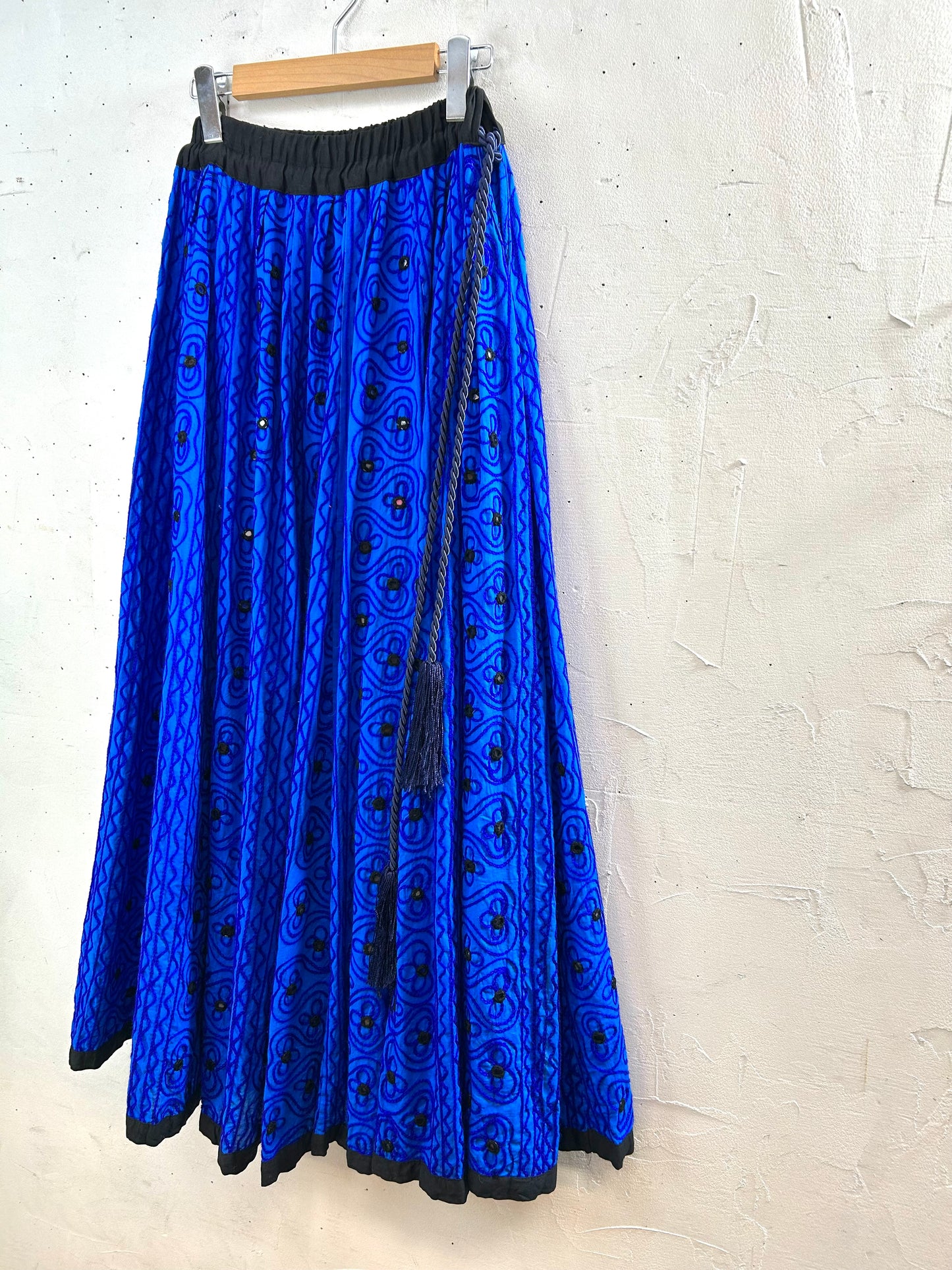 Vintage Mirror Work Skirt   [A29343]