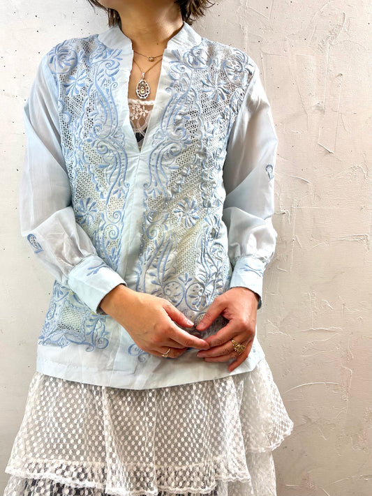 Vintage Embroidery Blouse [F27757]