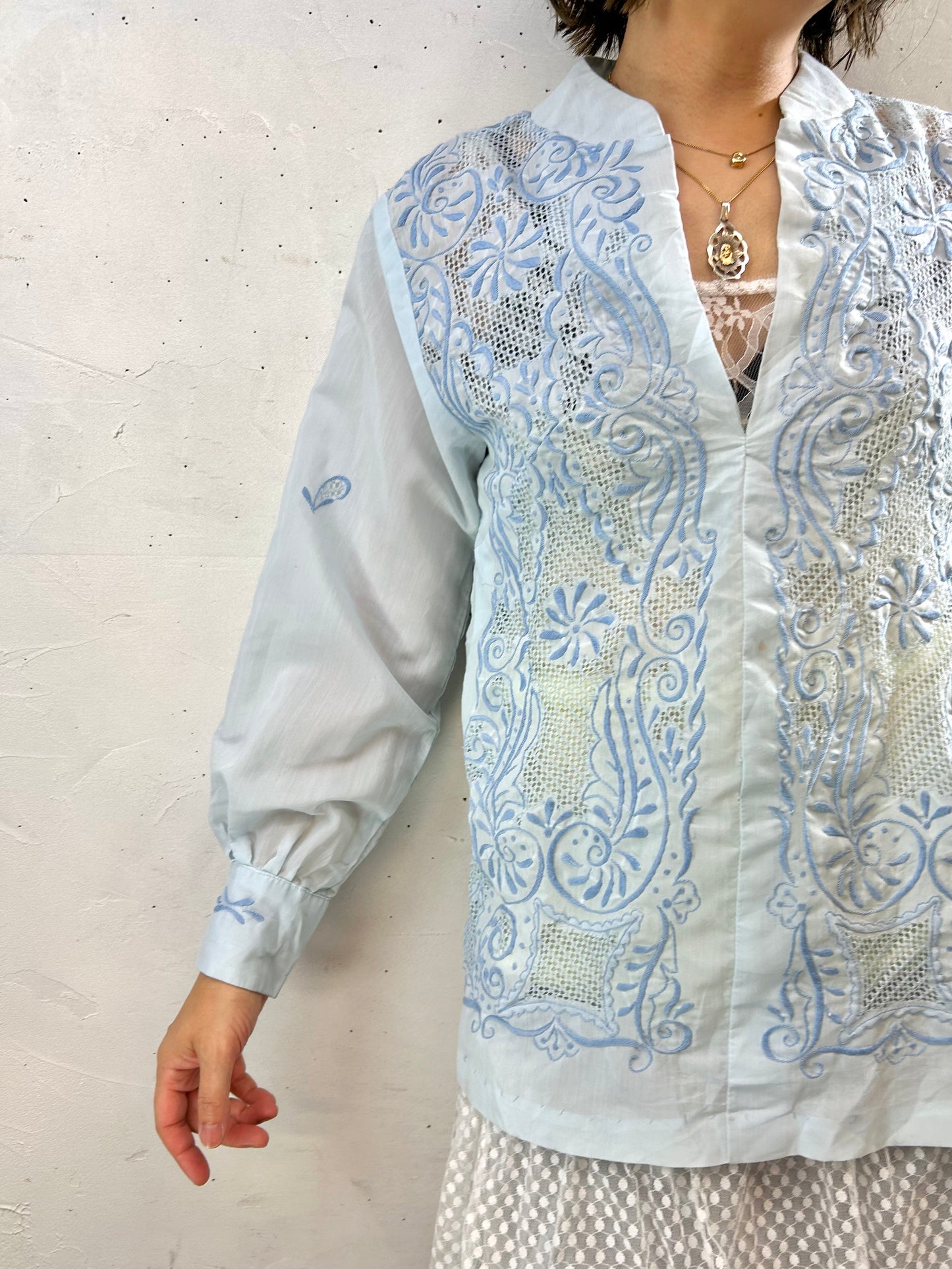 Vintage Embroidery Blouse [F27757]