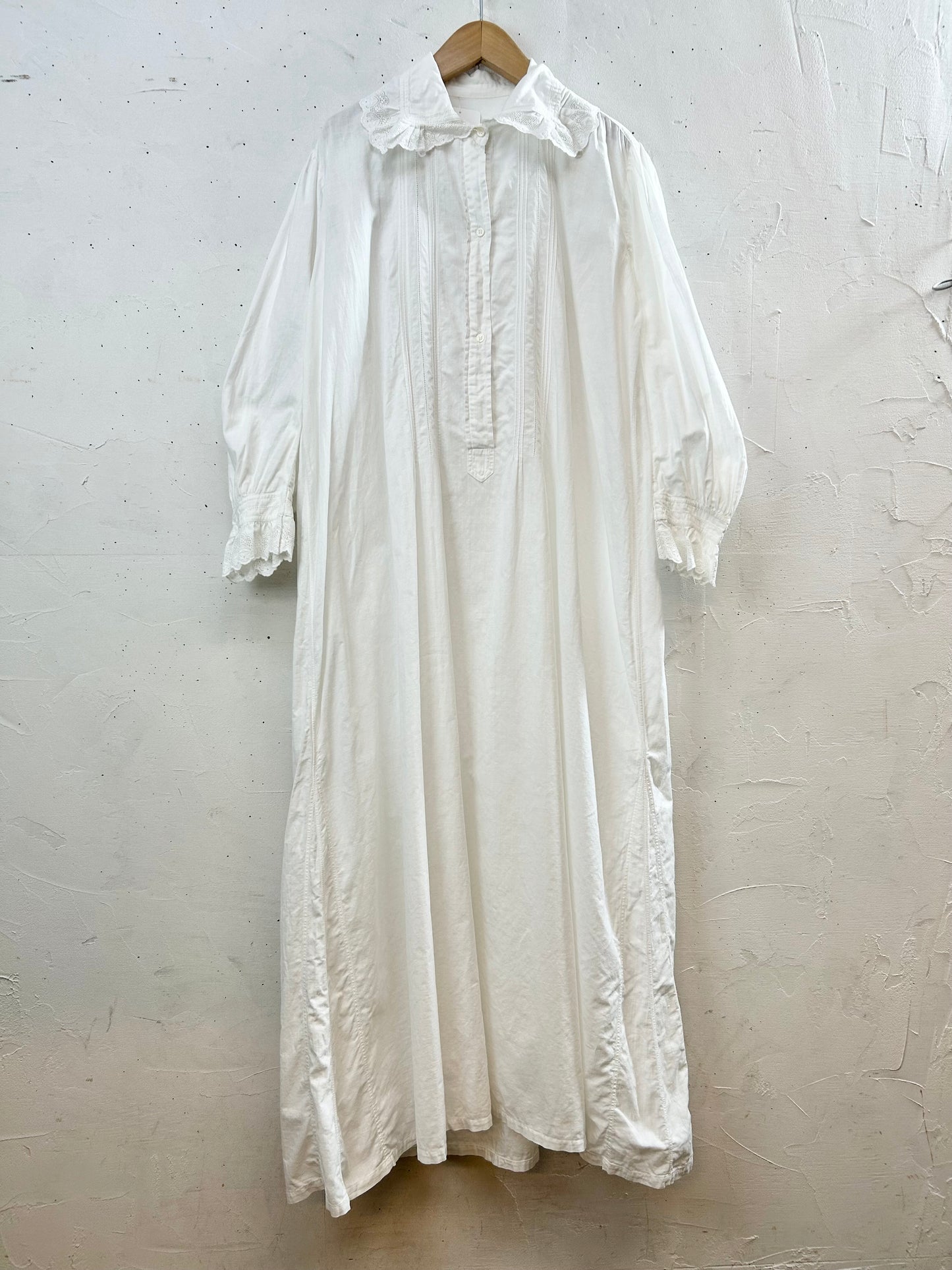'40s-'50s Vintage White Dress [C29791]