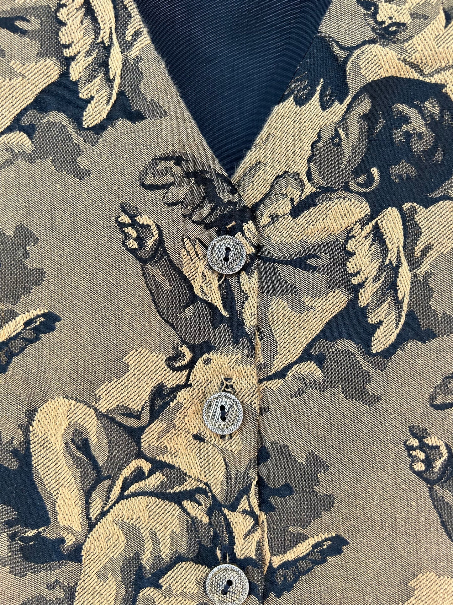 Vintage Gobelin Vest [I24981]