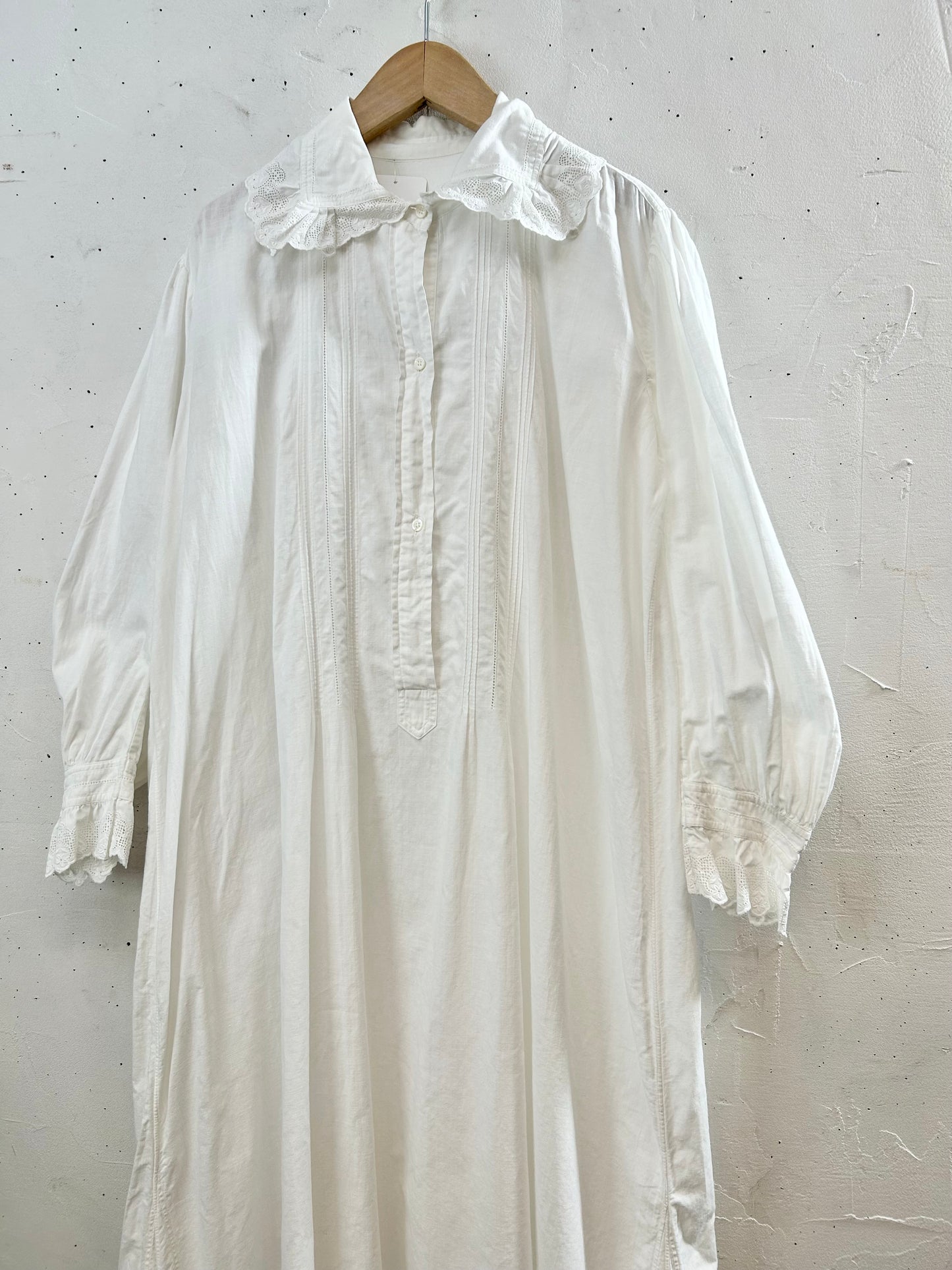 '40s-'50s Vintage White Dress [C29791]