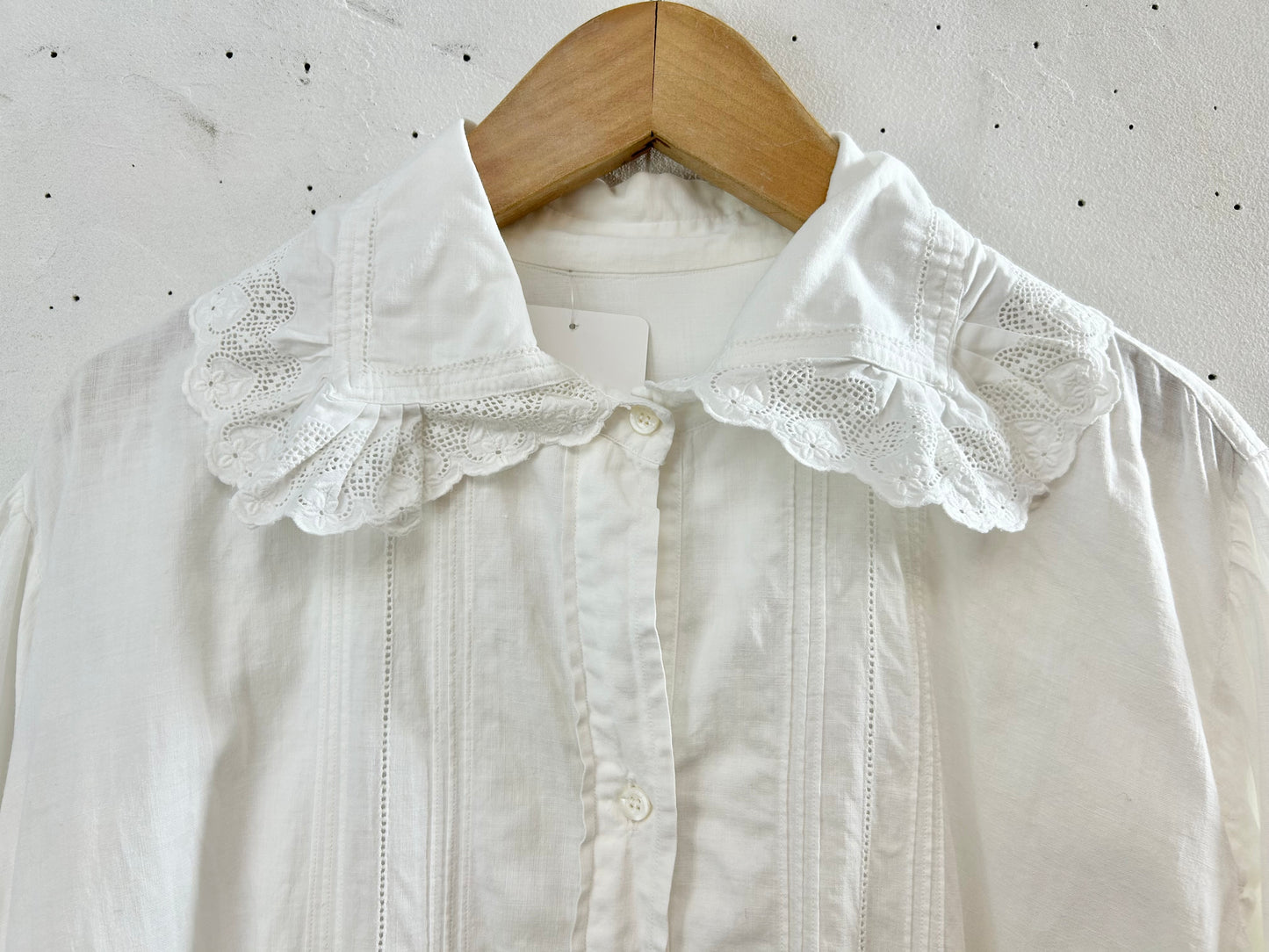 '40s-'50s Vintage White Dress [C29791]