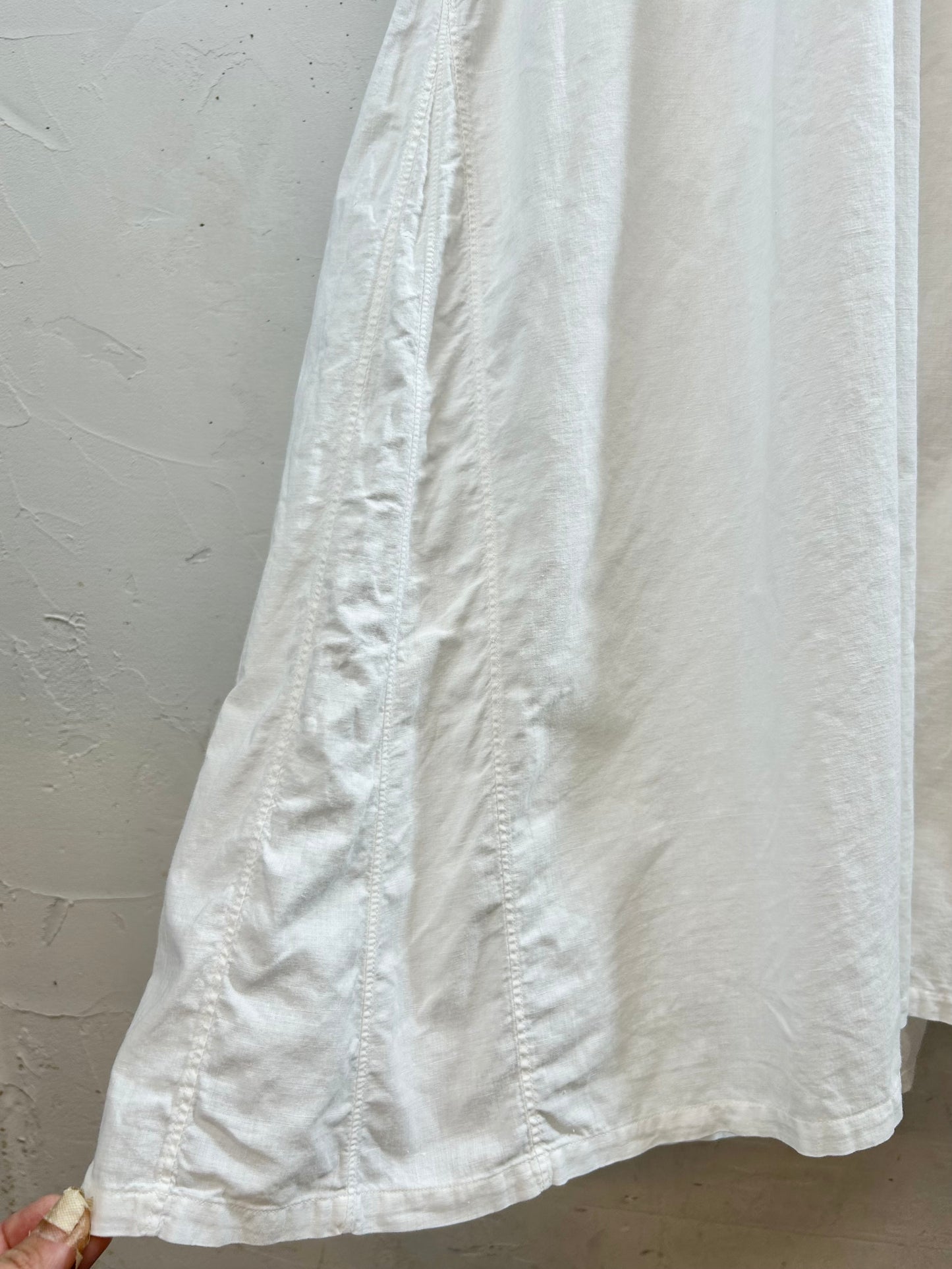 '40s-'50s Vintage White Dress [C29791]