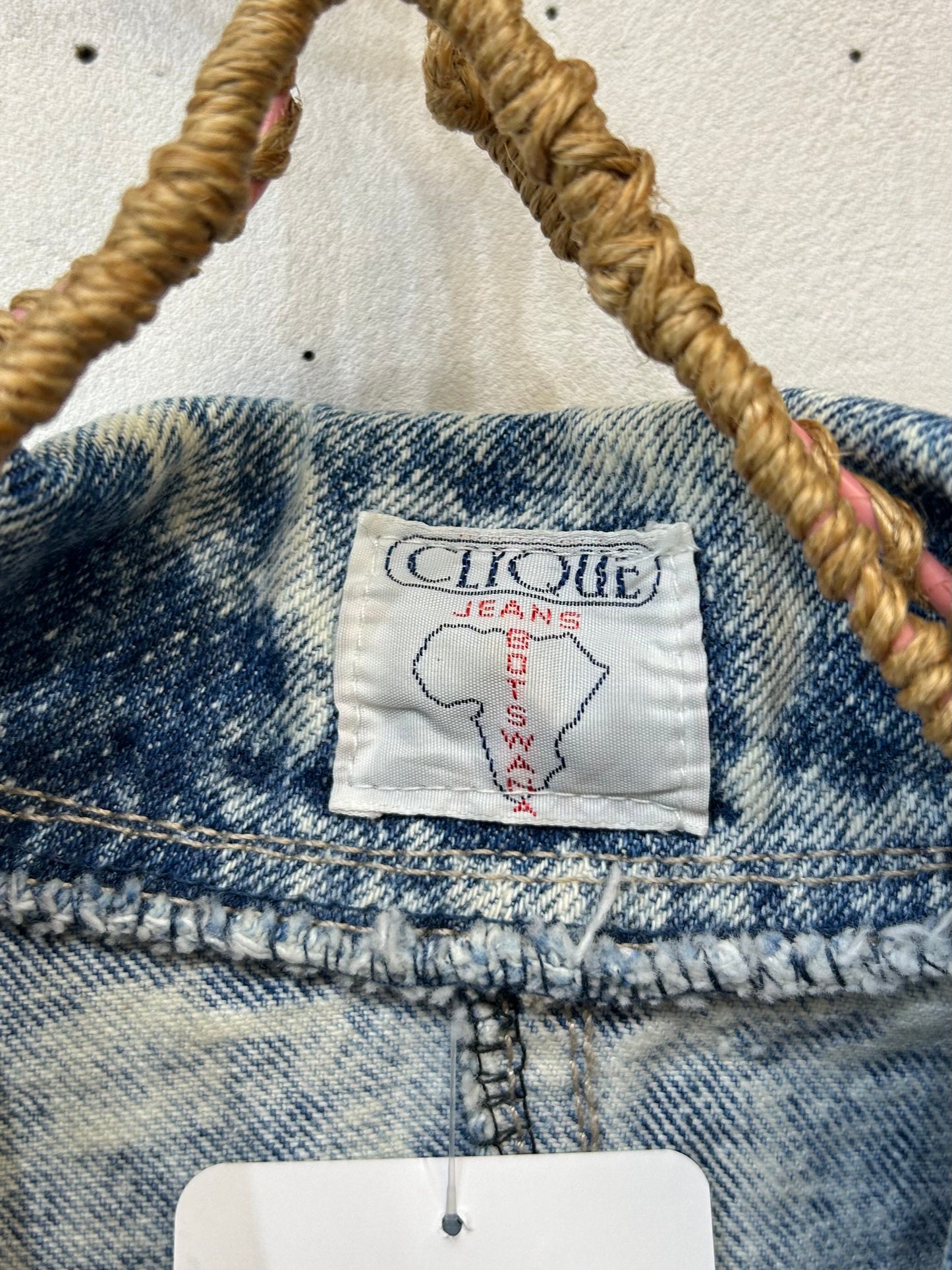 Vintage Chemical Denim Jacket 〜CLIQUE JEANS〜 [C26557]