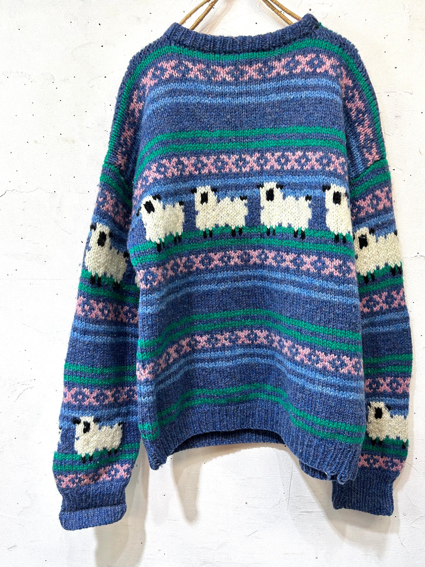 Vintage Hand Knit Sweater [J25314]