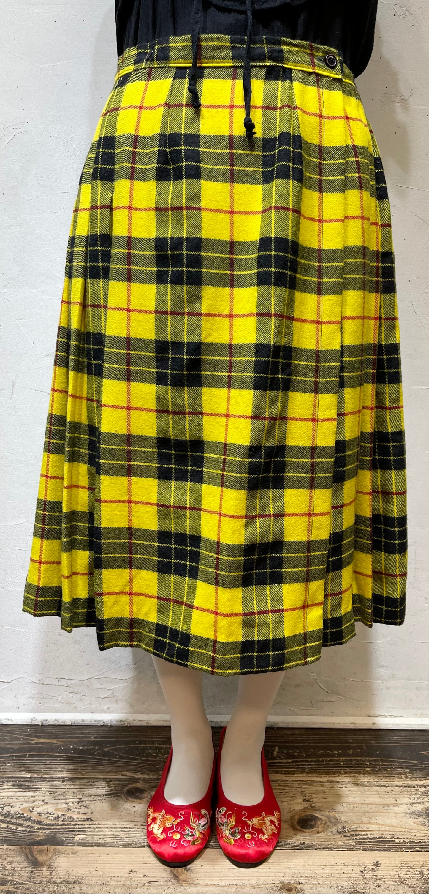 Vintage Plaid Skirt[A26035]