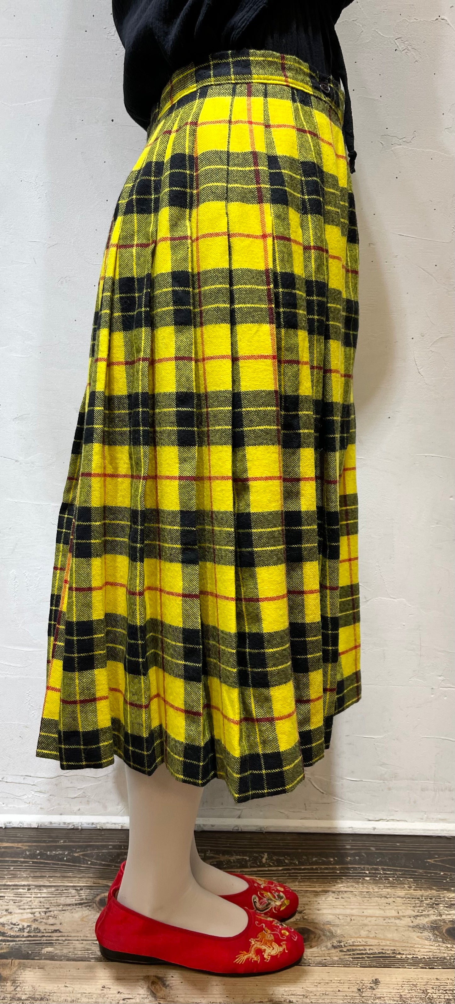 Vintage Plaid Skirt[A26035]