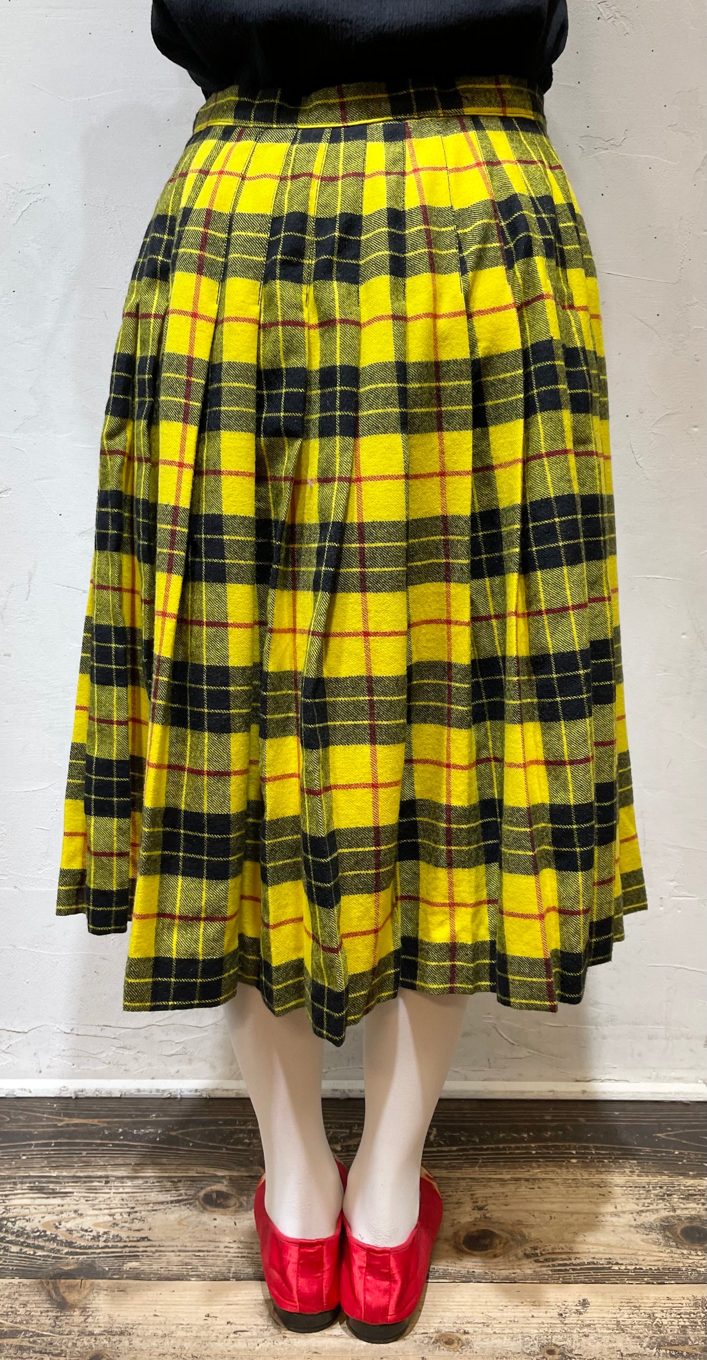 Vintage Plaid Skirt[A26035]