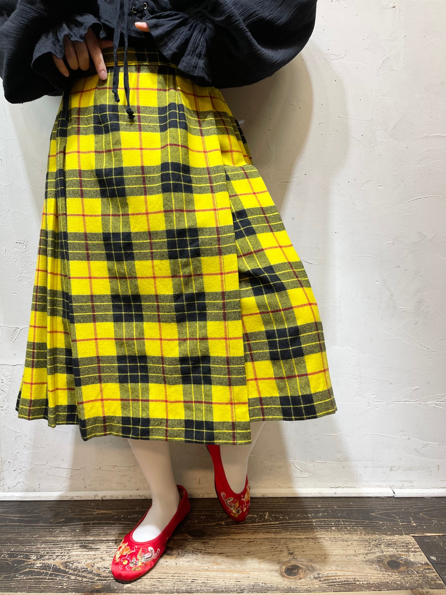 Vintage Plaid Skirt[A26035]