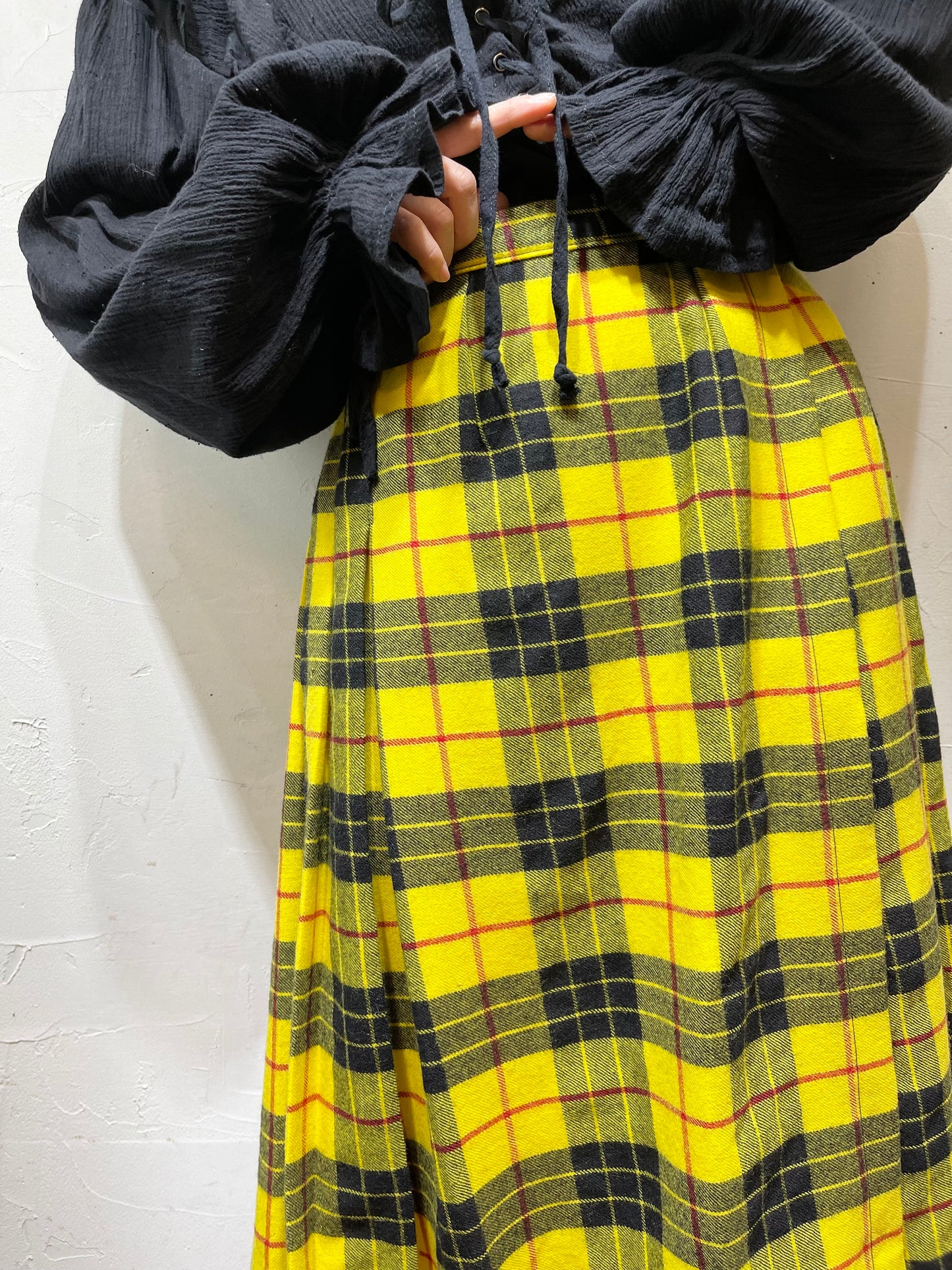 Vintage Plaid Skirt[A26035]