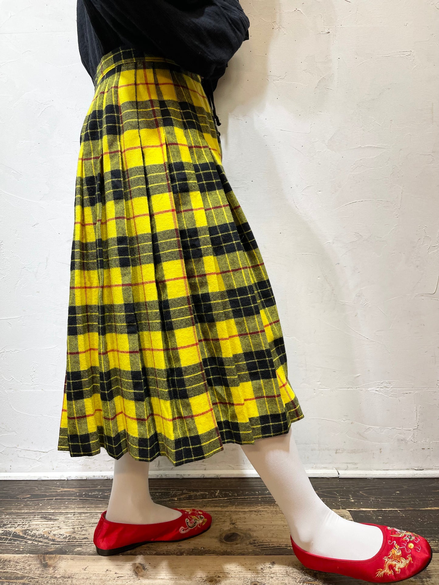 Vintage Plaid Skirt[A26035]