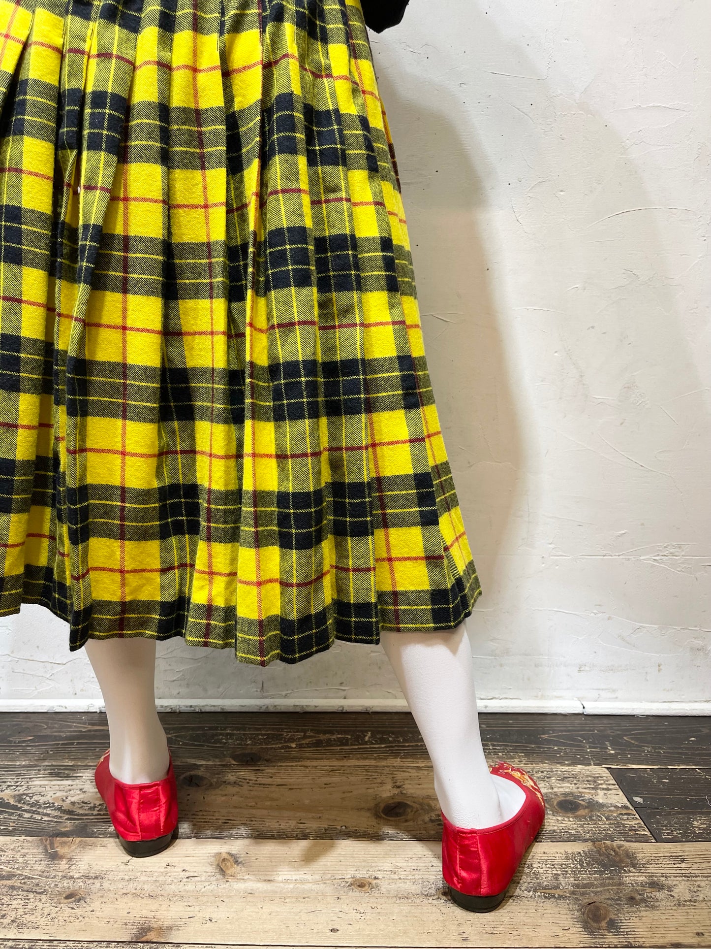 Vintage Plaid Skirt[A26035]