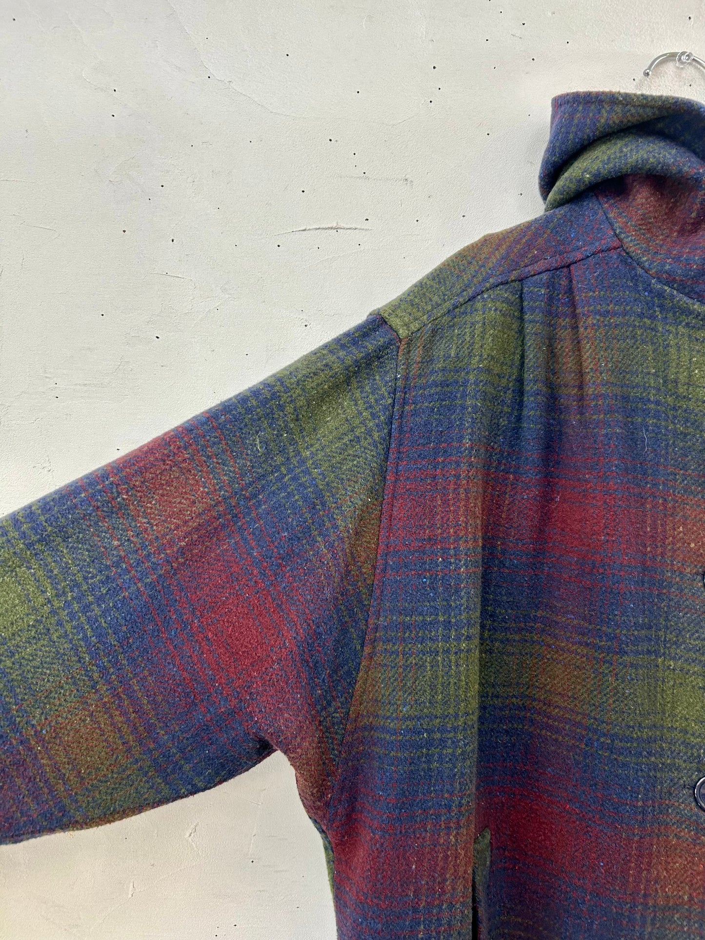 Vintage Plaid Coat [J28688]