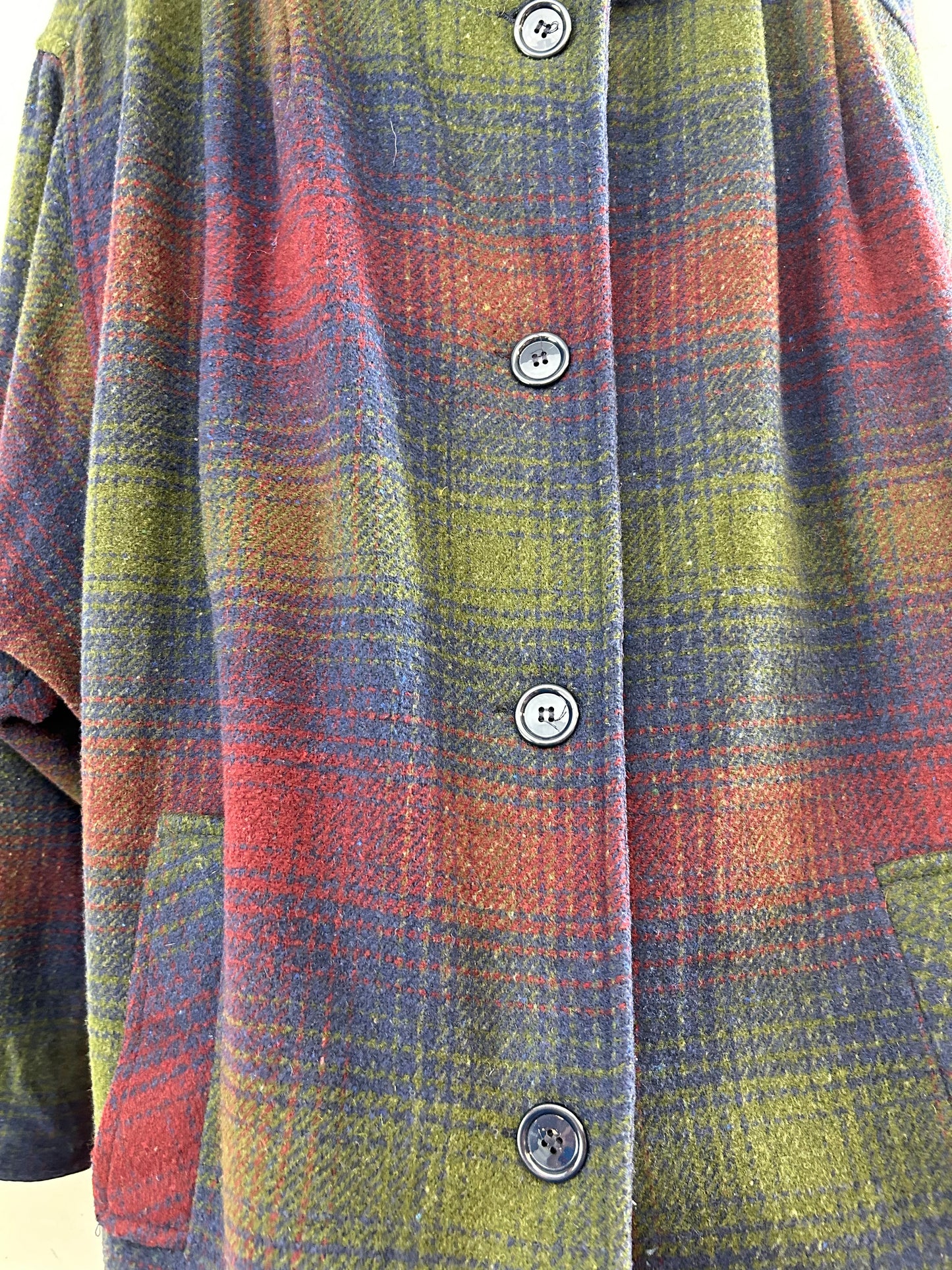 Vintage Plaid Coat [J28688]