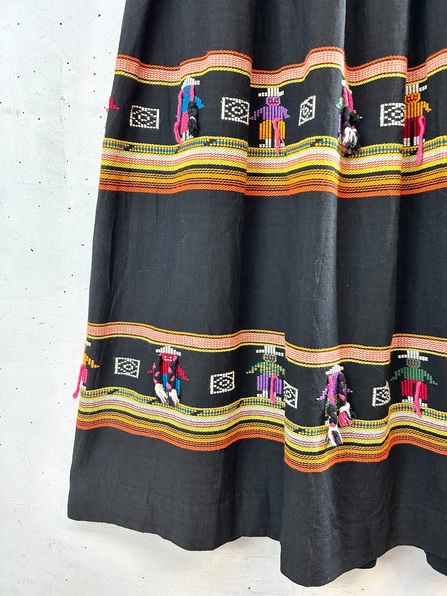 Vintage  Skirt MADE IN GUATEMALA[A29343]