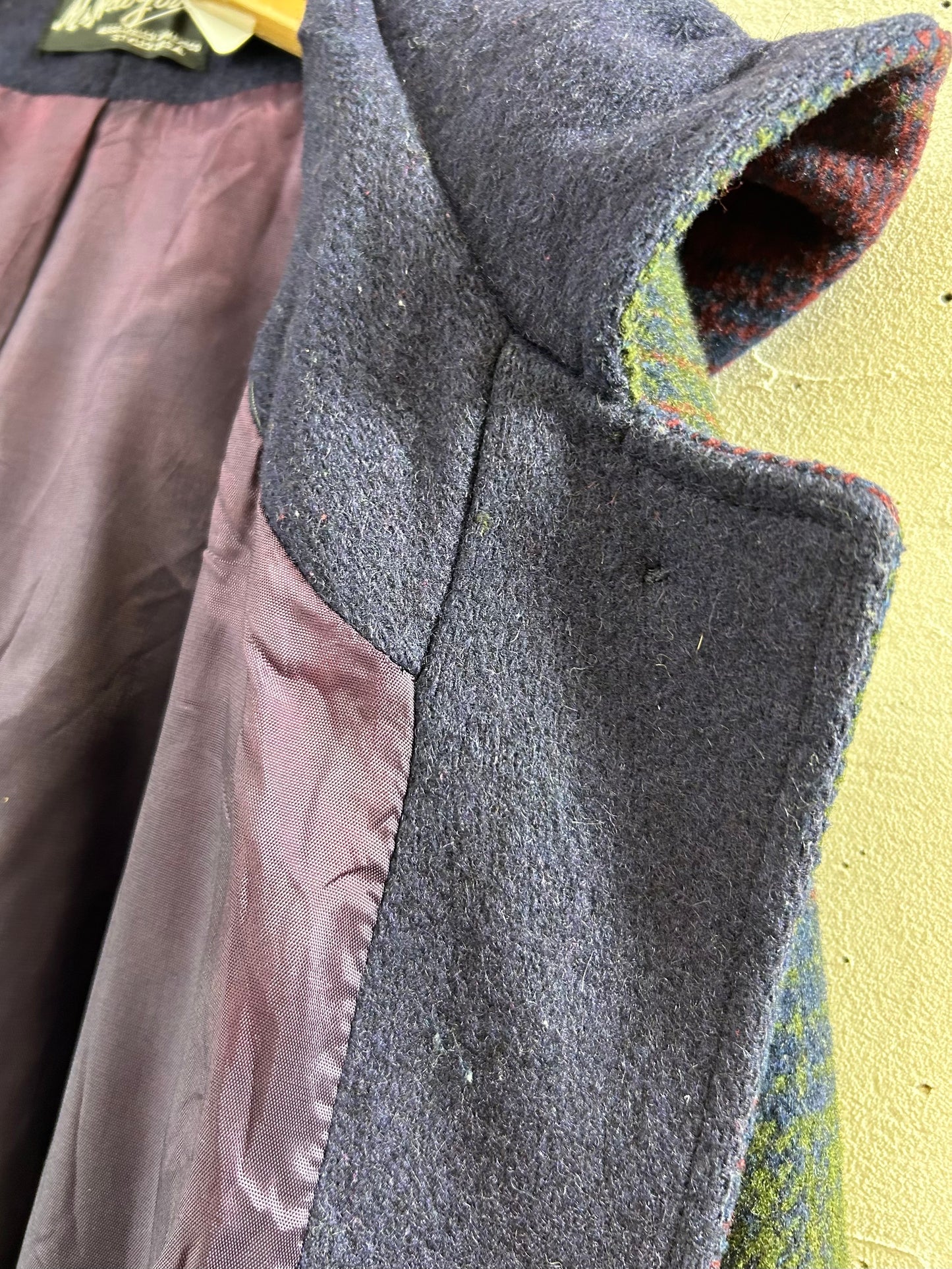 Vintage Plaid Coat [J28688]