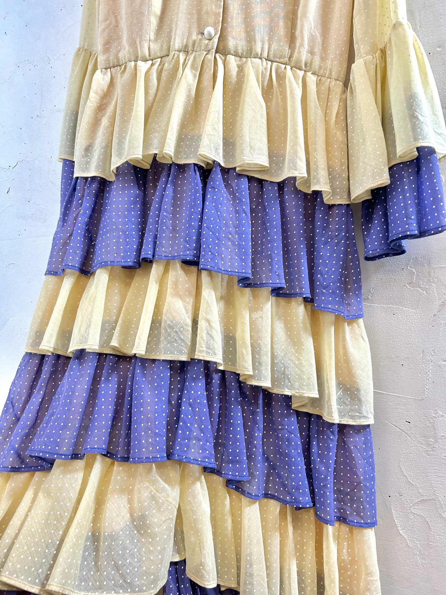 '70s Vintage Tiered Dress [F27764]