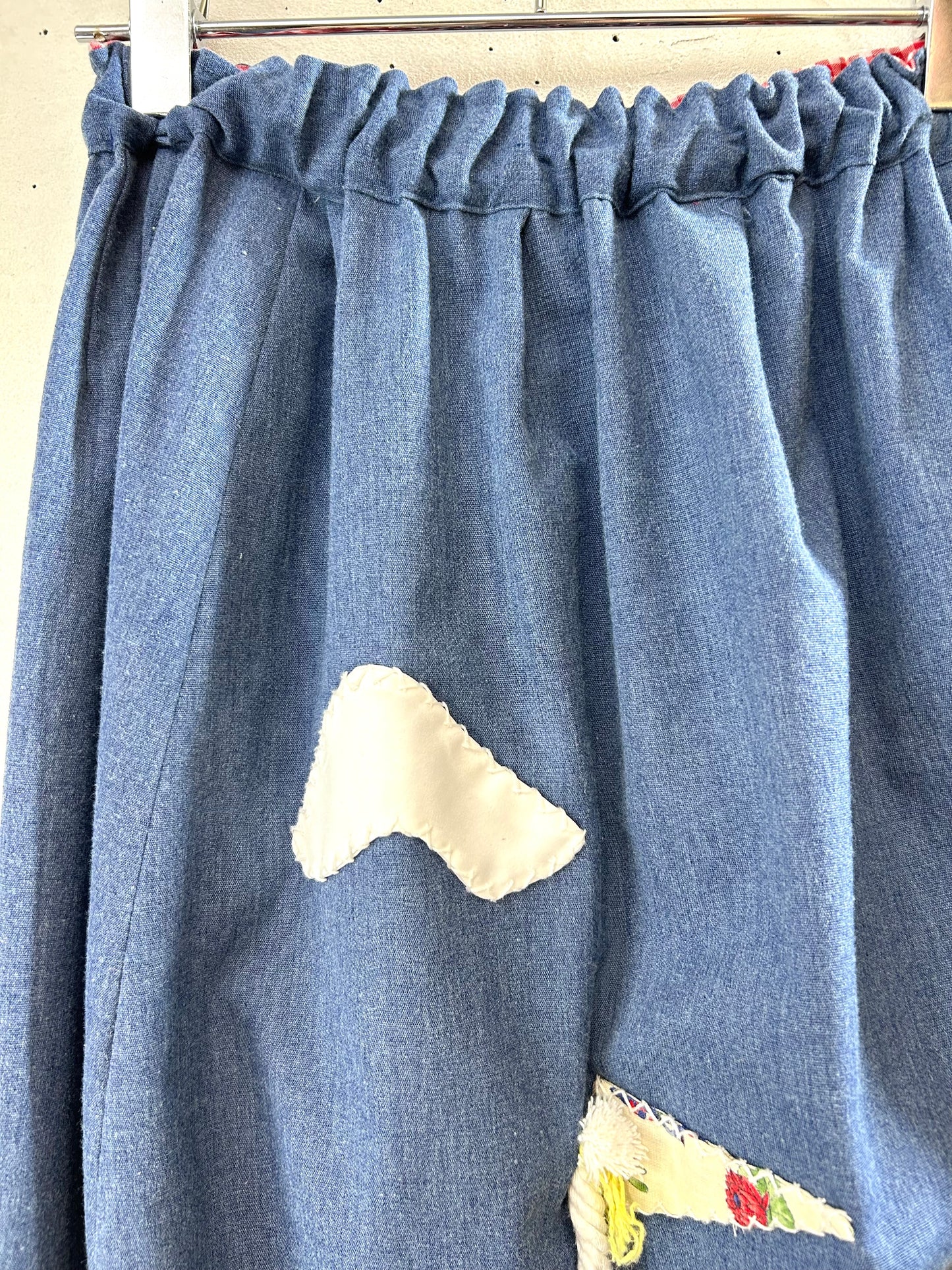 '70s Vintage Patch Skirt [G27905]