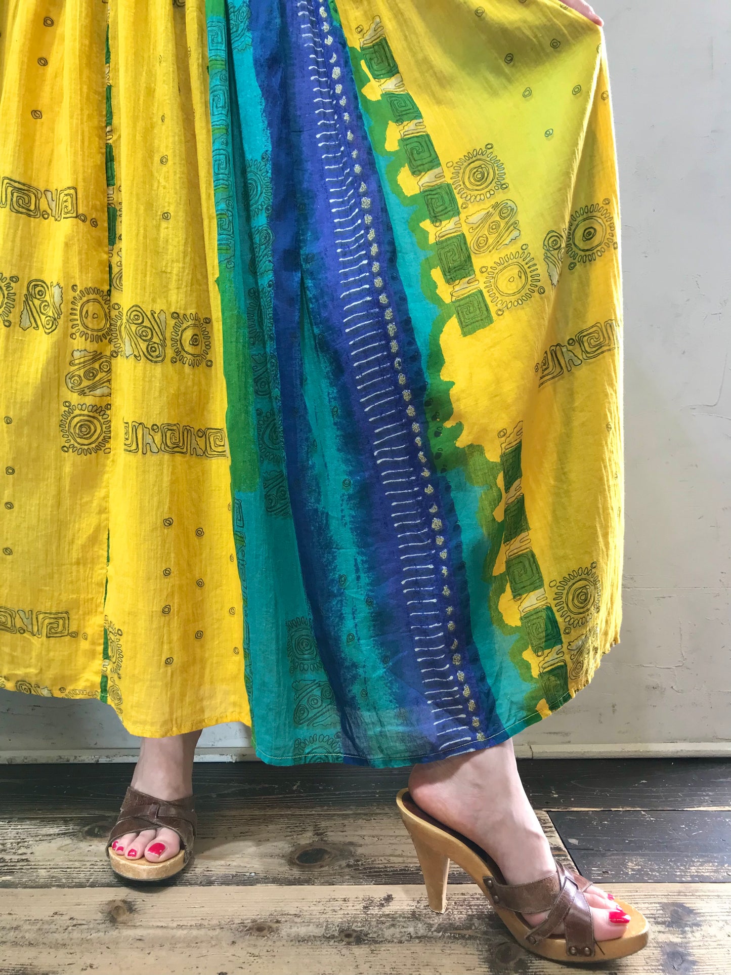 Vintage Indian Cotton Dress [H17372]