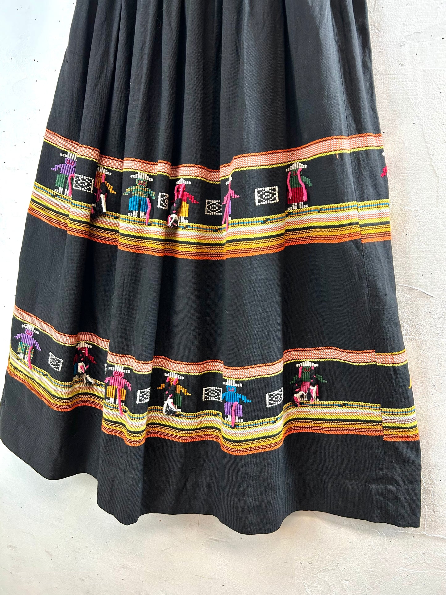 Vintage  Skirt MADE IN GUATEMALA[A29343]