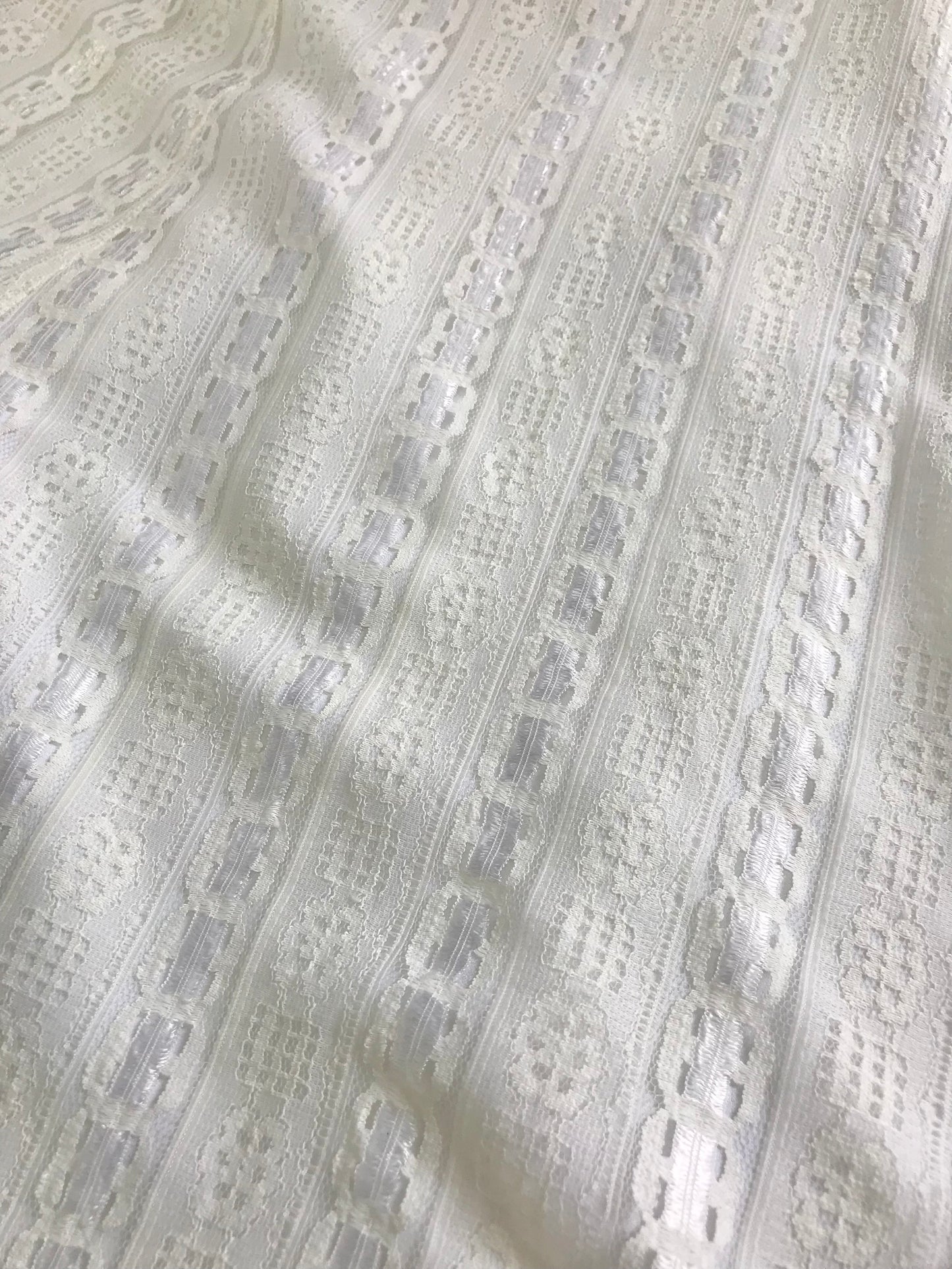’70s Vintage White Lace Dress [E24022]