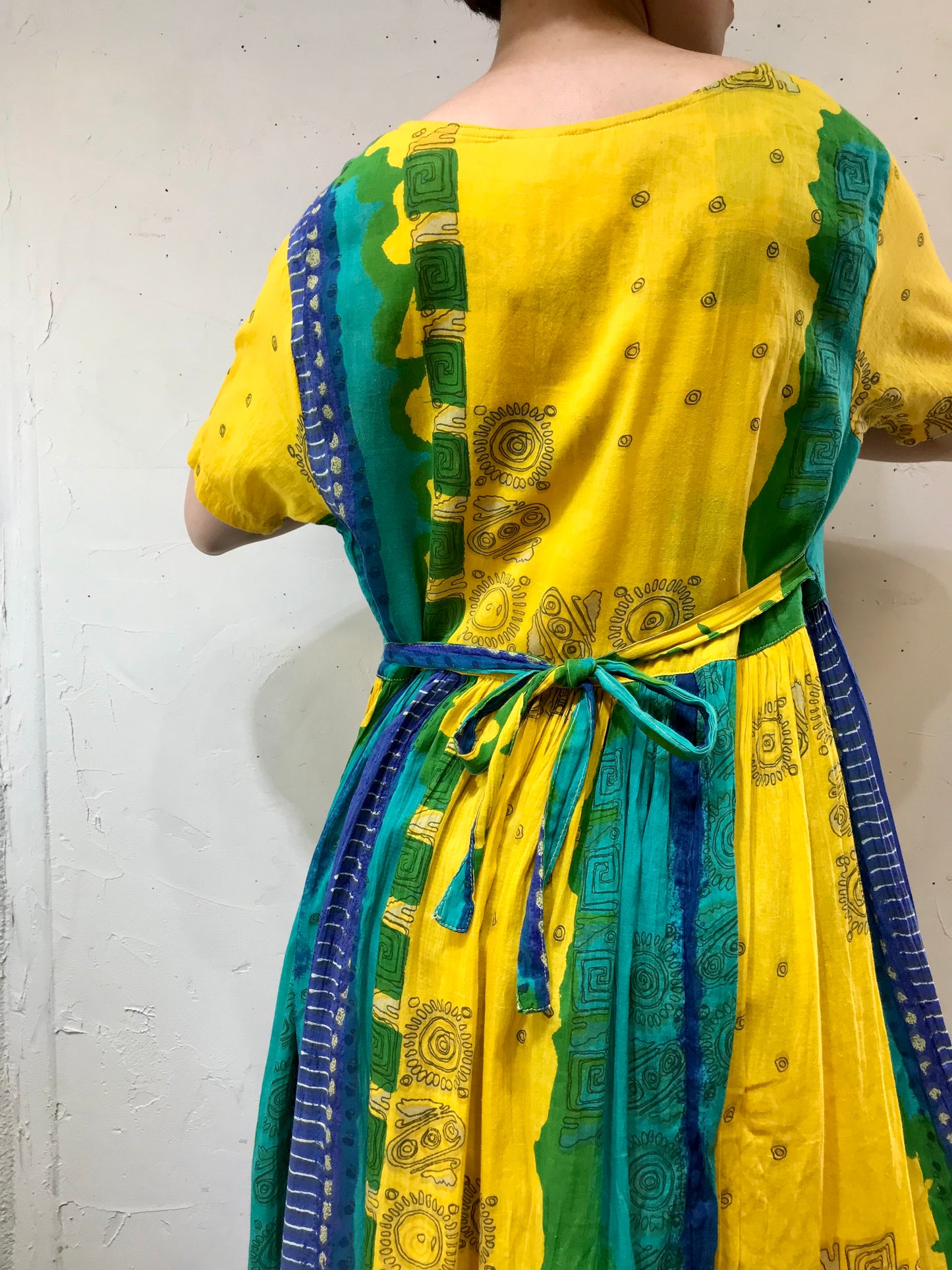 Vintage Indian Cotton Dress [H17372]
