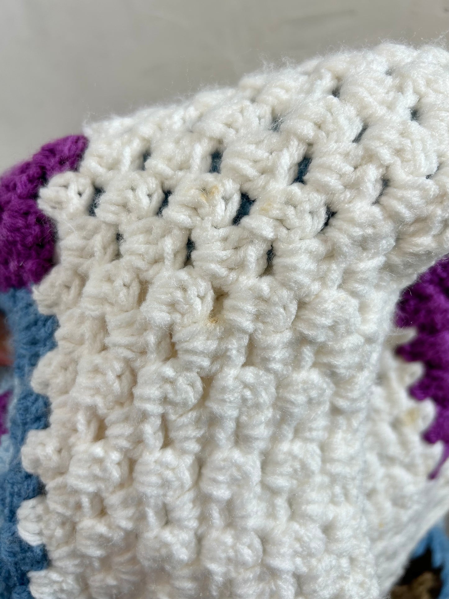 Vintage Granny Square Knit Cardigan [J28690]