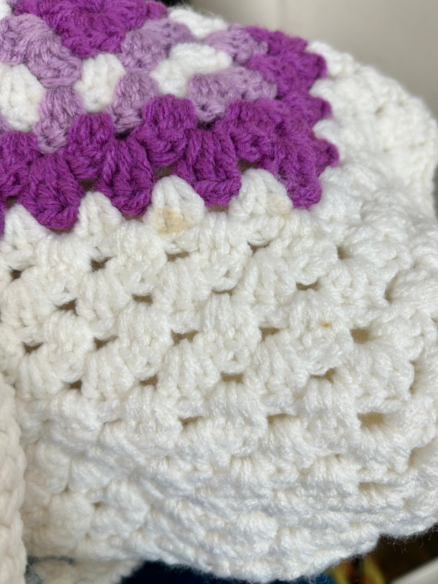 Vintage Granny Square Knit Cardigan [J28690]