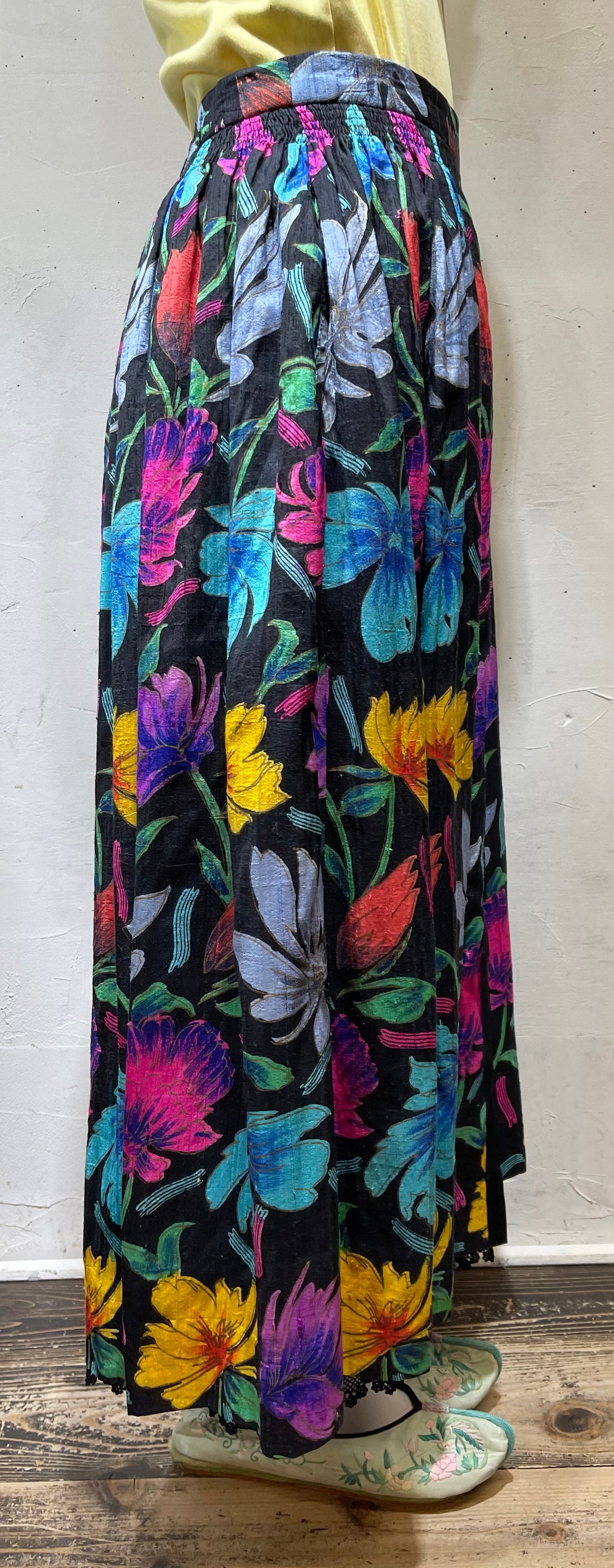 Vintage Silk Skirt[A26033]