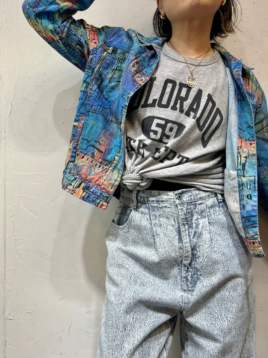Vintage Linen & Cotton Jacket 〜CHICO’S〜 [D26890]