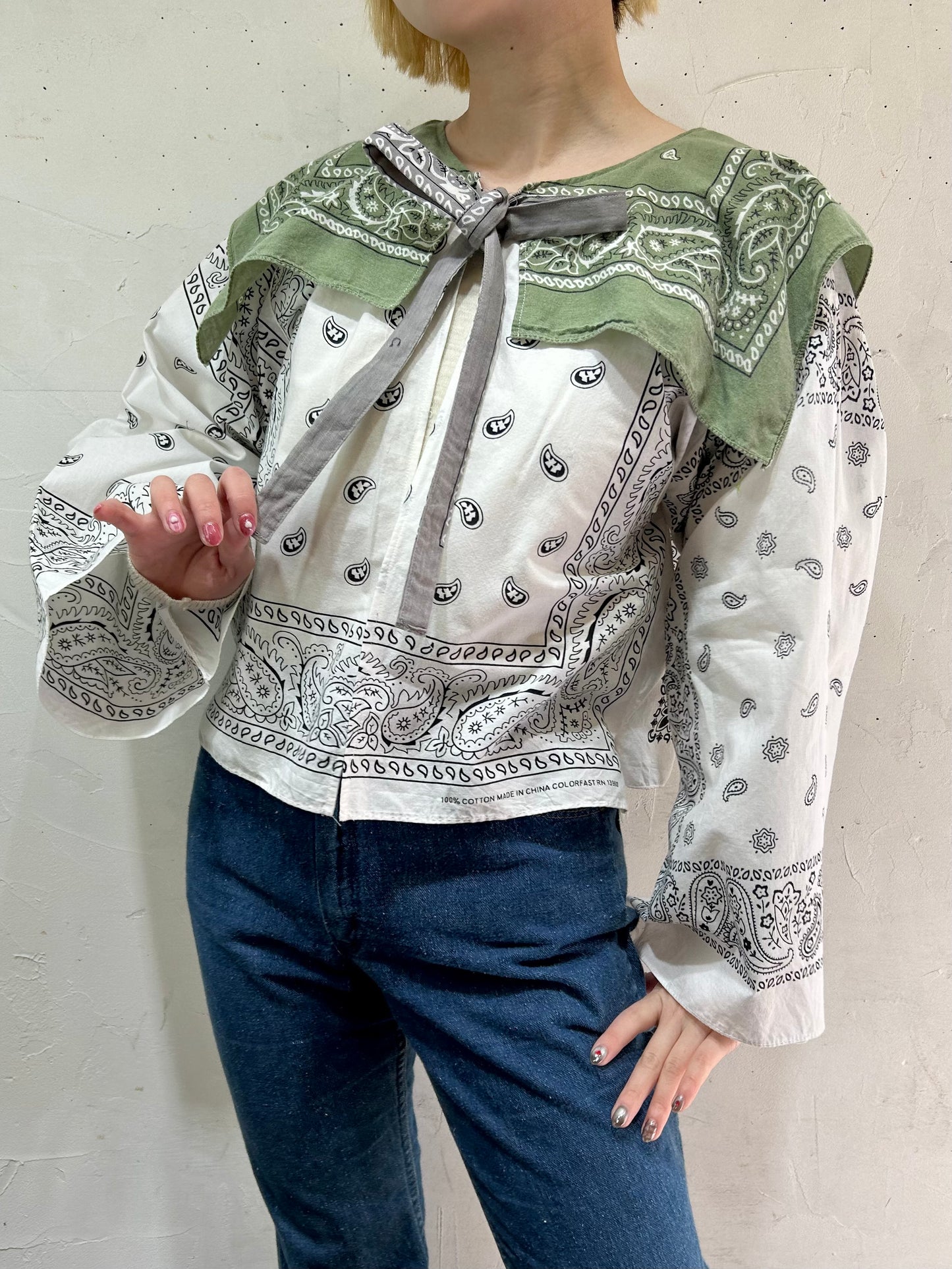 Vintage Bandana Patchwork Tops 〜Amy Nina〜[C26574]