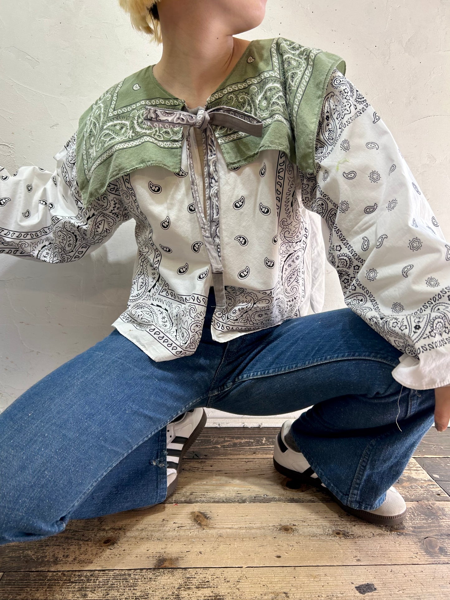 Vintage Bandana Patchwork Tops 〜Amy Nina〜[C26574]