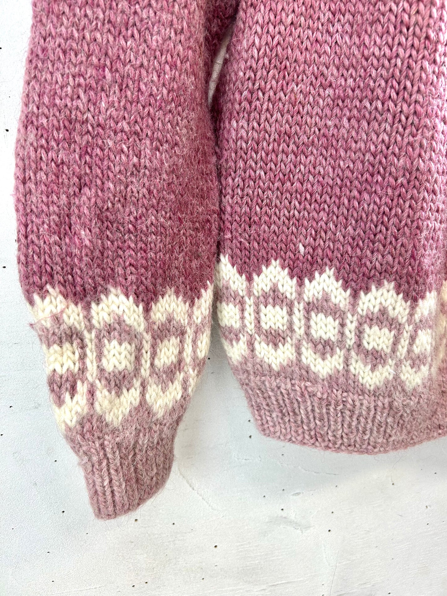 Vintage Hand Knit Sweater MADE IN GREAT BRITAIN [L29141]