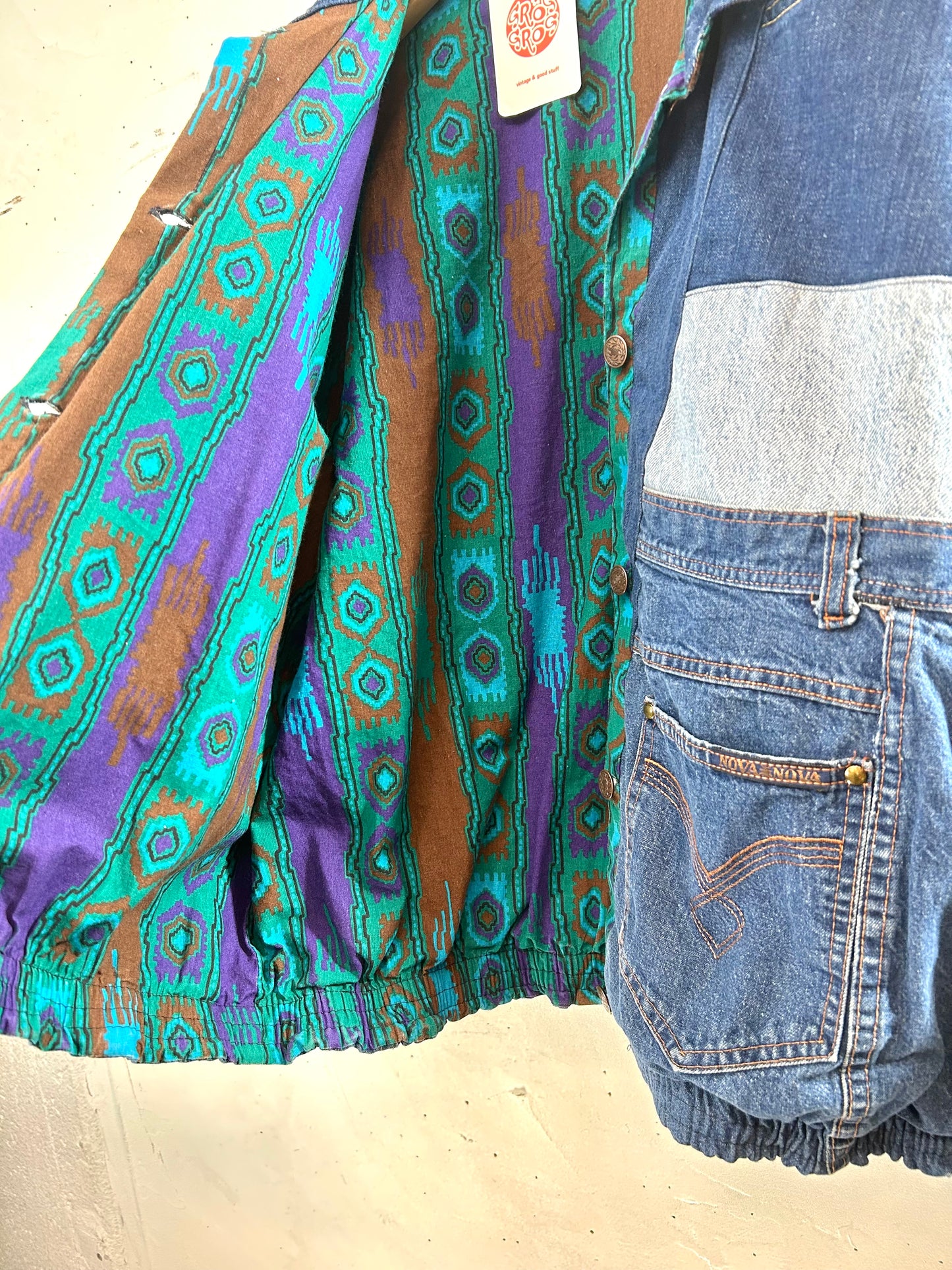 Vintage Custom Denim Jacket [A29358]
